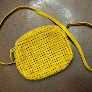 Clare V Midi Sac Dandelion Rattan
